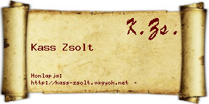Kass Zsolt névjegykártya